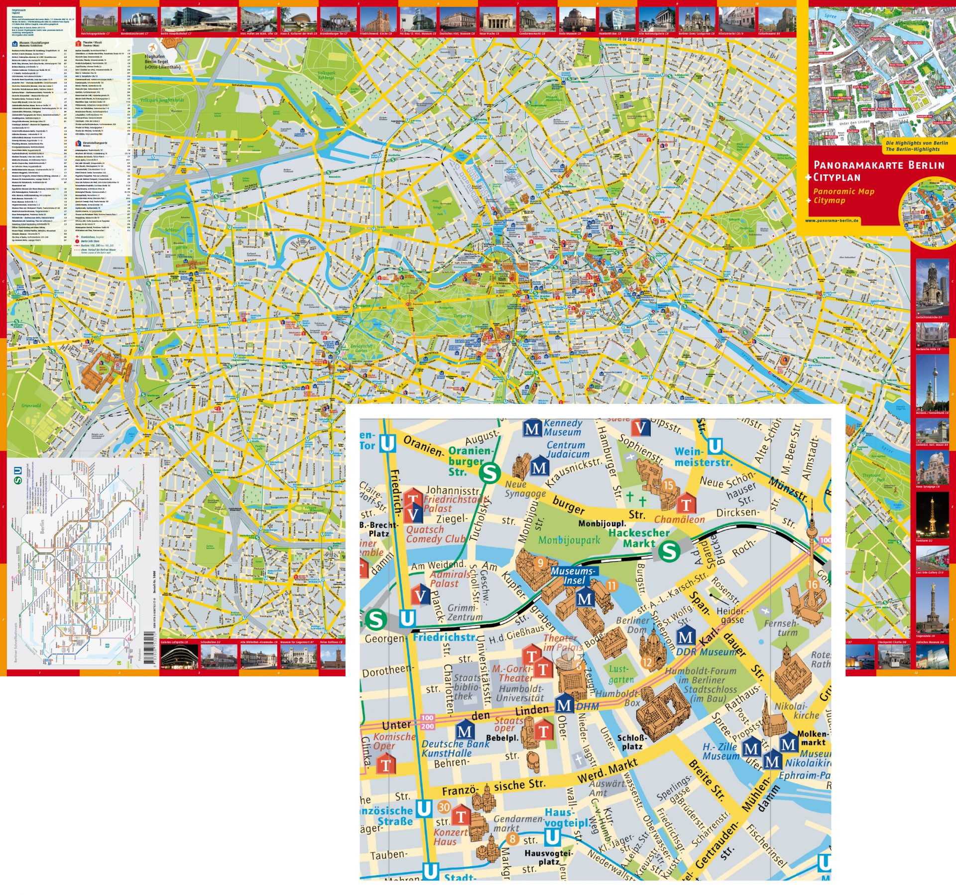 Panorama Berlin Thematische Stadtplane Typoly