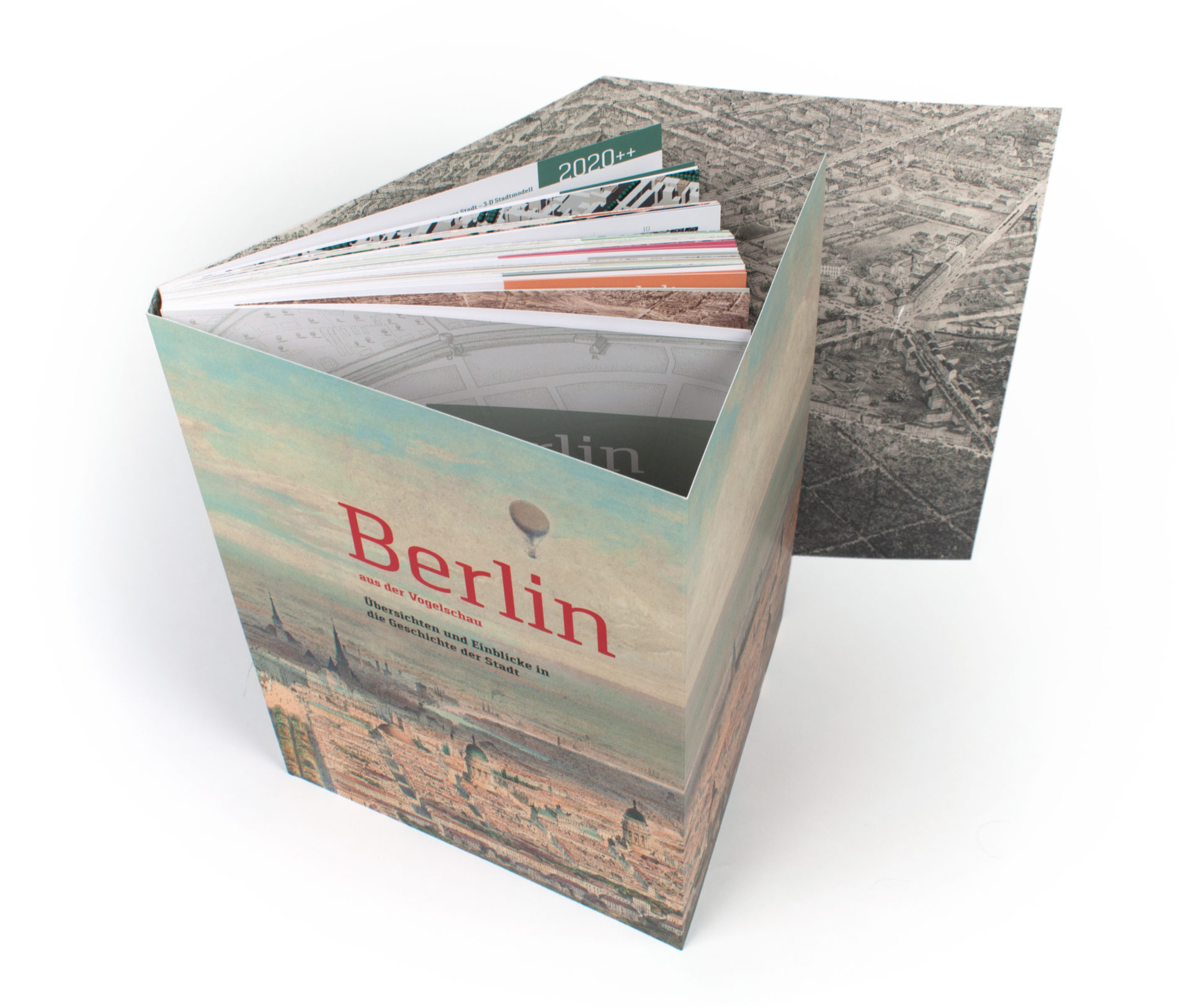 Buchgestaltung Cover Berlin aus der Vogelschau